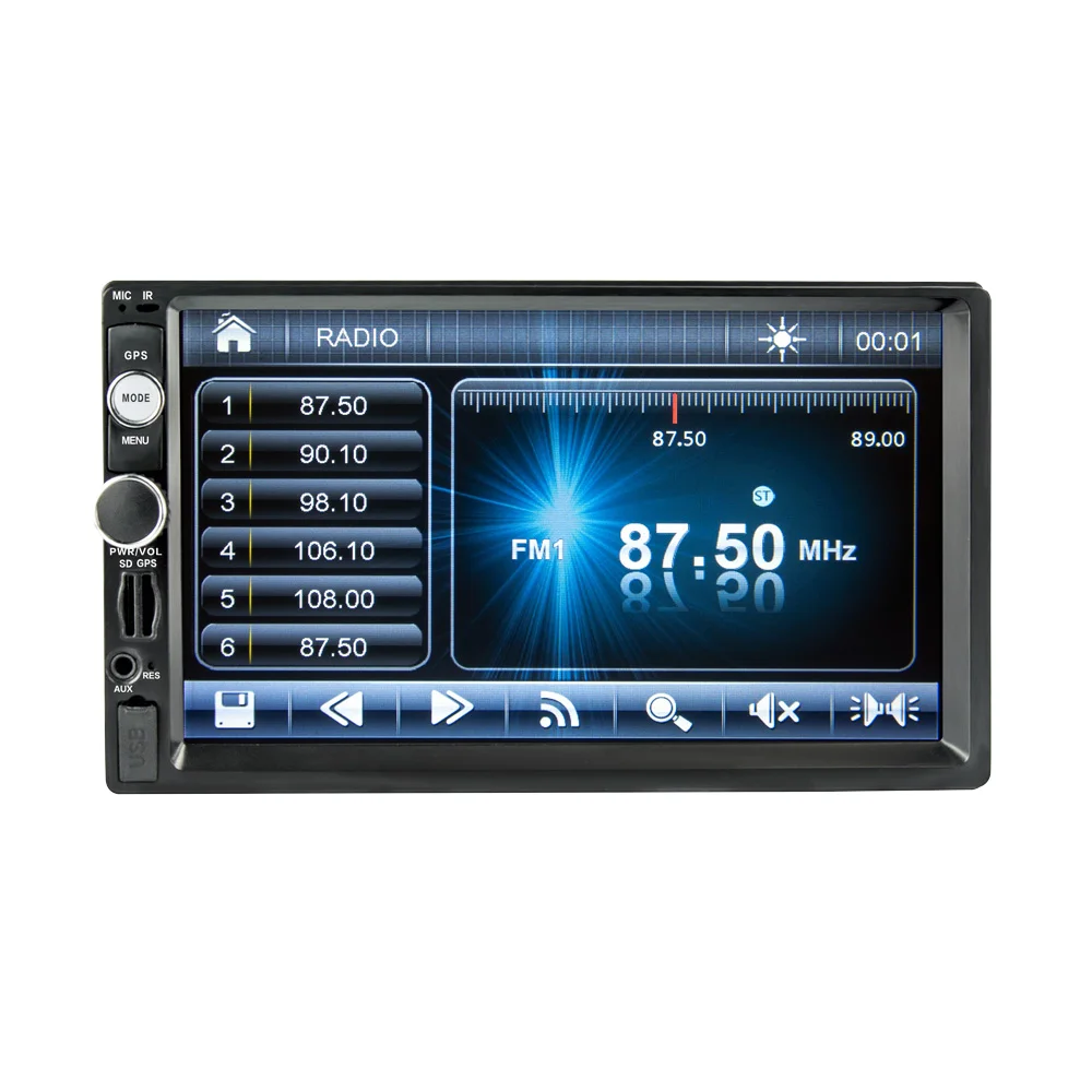 8702 7-дюймовый сенсорный экран многофункциональный плеер транспортное средство GPS