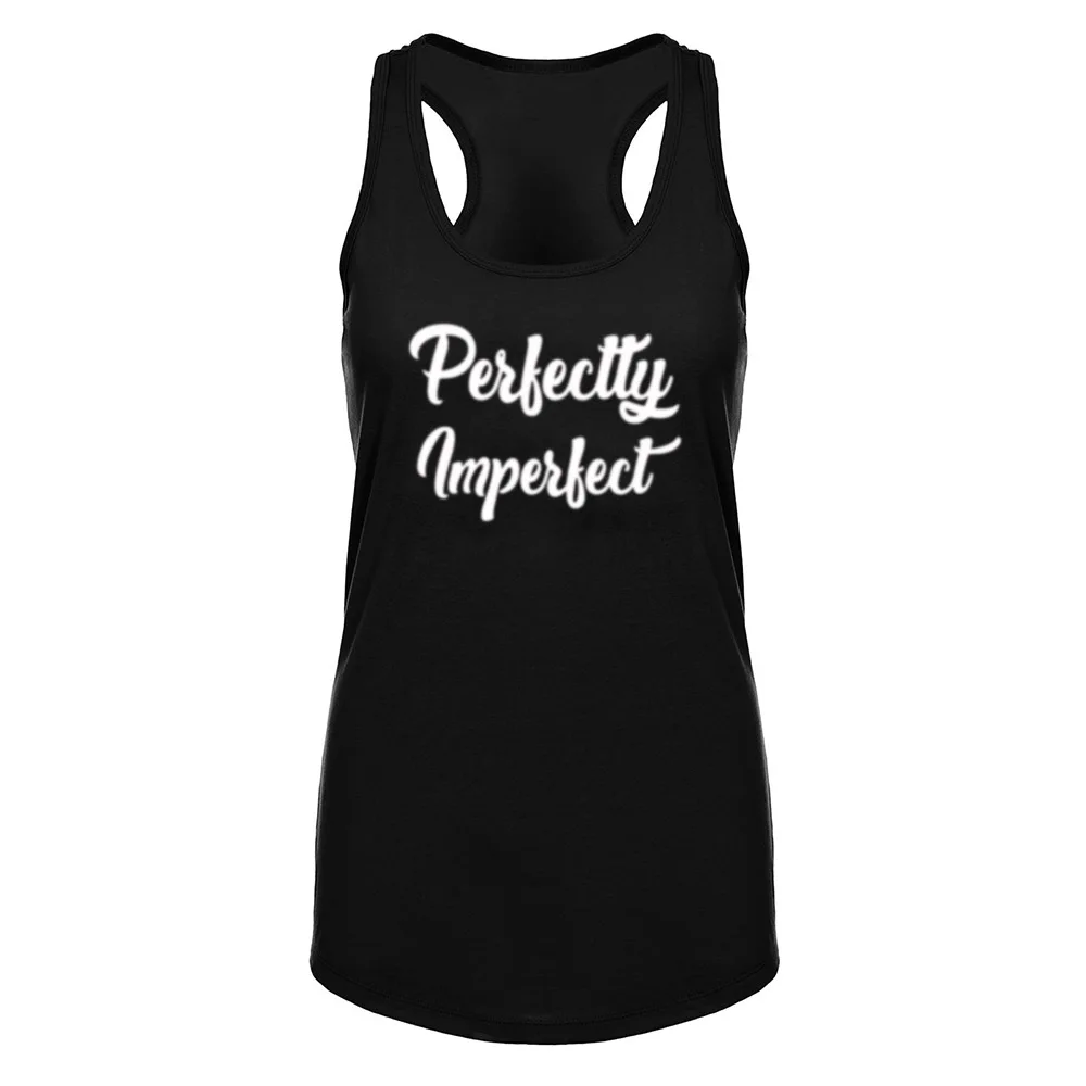 Perfectly imperfect Fitness Workout Racerback Casual Tank Tops Womens Shirts | Женская одежда
