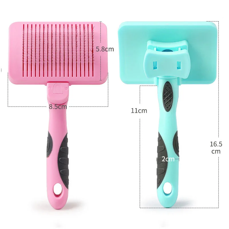 Самоочищающая щетка для ухода за шерстью питомца Плетеный гребень из проволоки