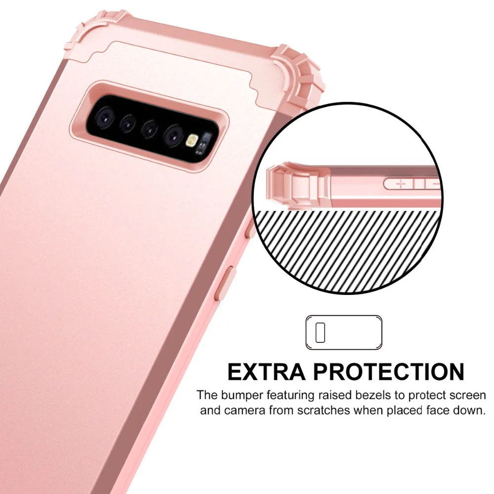 Ударопрочный чехол для Samsung Galaxy S10 Plus гибридный сверхмощный военный армированный