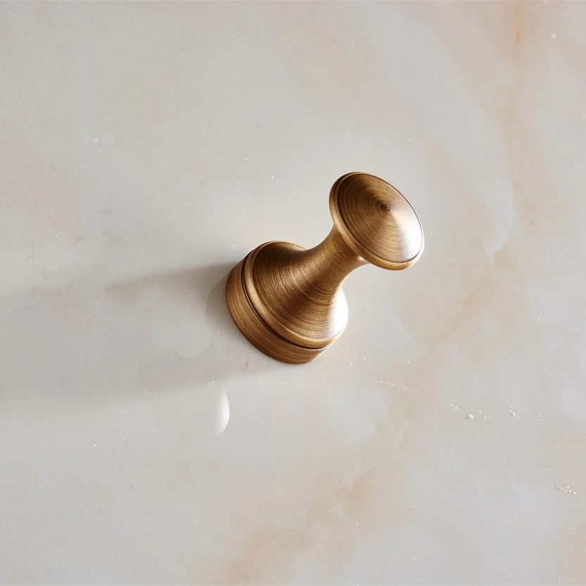 Настенные крючки для халата античный латунный стиль одиночная вешалка одежды