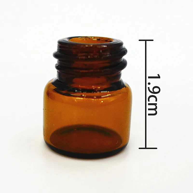 Пустая бутылка из янтарного коричневого стекла 20 шт./лот 1 мл|cosmetic bottle|bottle emptyperfume