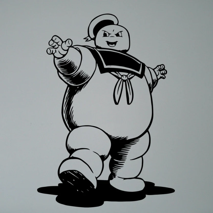 Stay Puft Marshmallow Man виниловая наклейка Ghostbusters Настенная Наклейка в детскую постерную