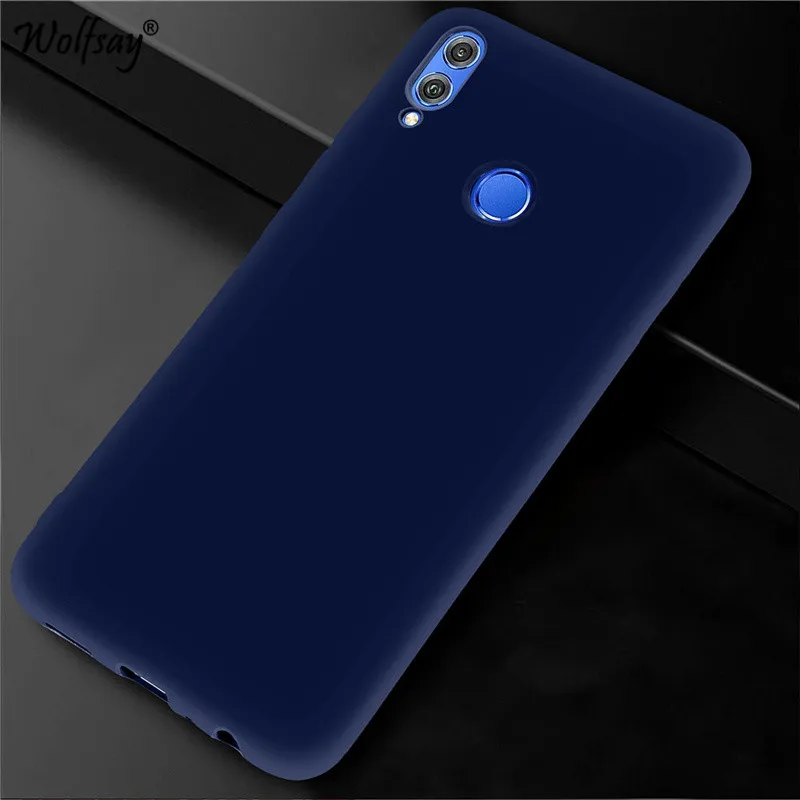 Чехол для Huawei Honor 8X мягкий резиновый силиконовый матовый защитный чехол из ТПУ