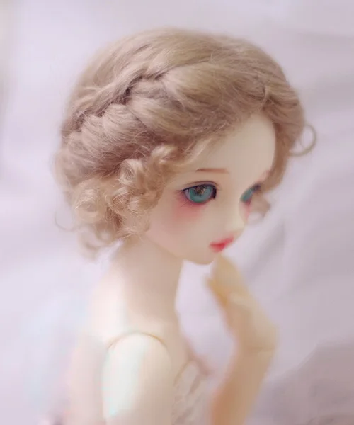 Парики для кукол BJD с молочным чаем коричневыми Updo мохеровые 1/3 1/4 1/6 DD SD MSD YOSD