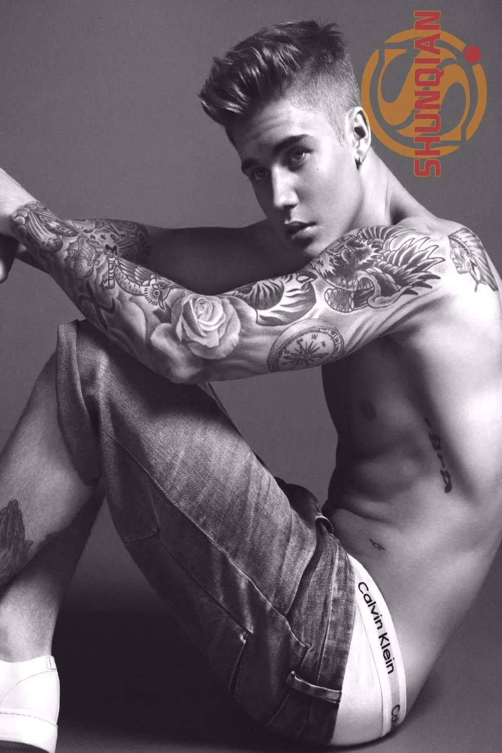 Горячая Распродажа на заказ с изображением Джастина Бибера и надписью плакат