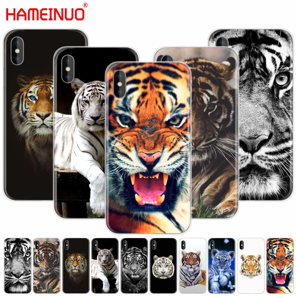 HAMEINUO детские брюки с тигровым анимальным сотовый телефон чехол для iphone X 8 7 6 4 4s 5 5s