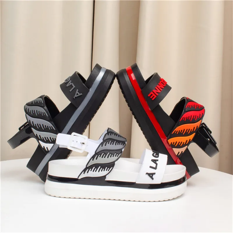 Мини Мелисса женские прозрачные сандалии 2019 Босоножки высокое качество