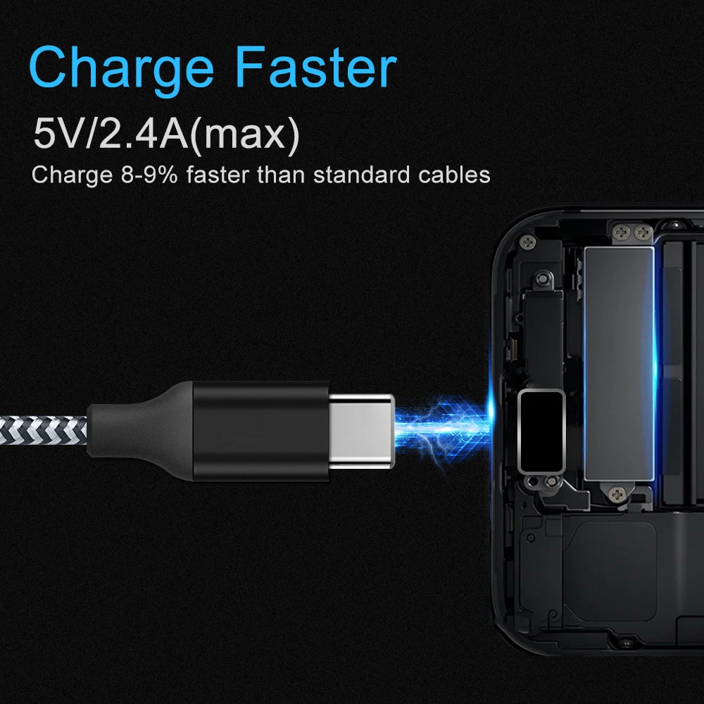 TECKNET usb type C кабель для быстрой зарядки c 3 1 передачи данных зарядное устройство