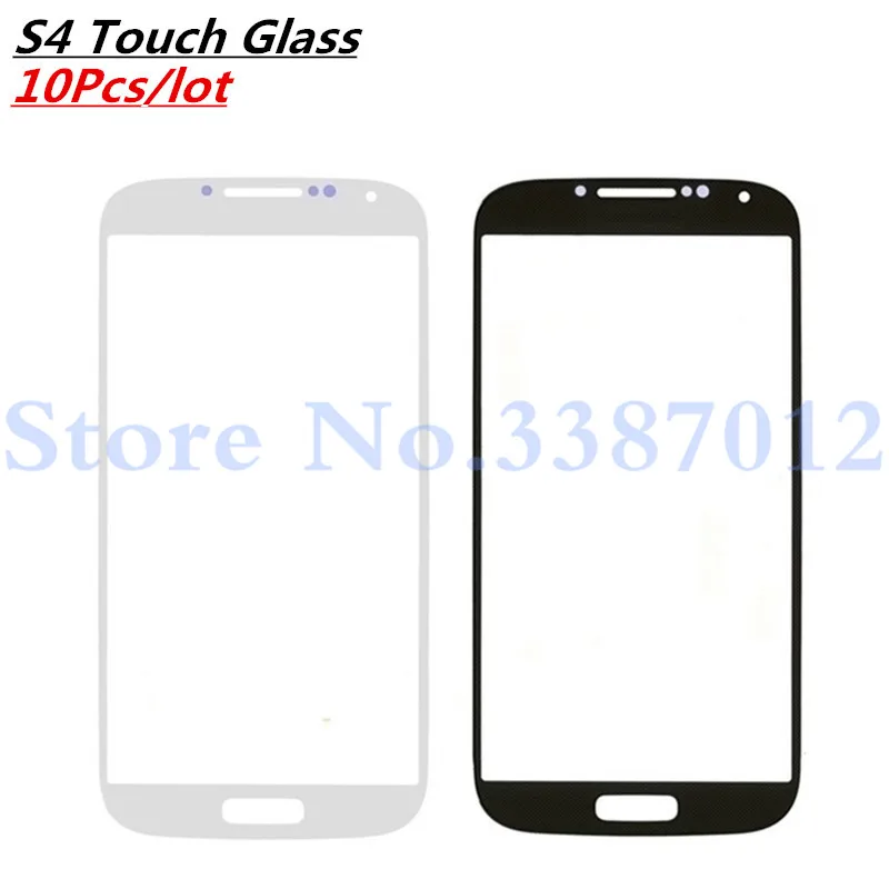 10 шт./лот новый передний сенсорный экран стекло для Samsung Galaxy S4 S IV i9500 i9505 запасные