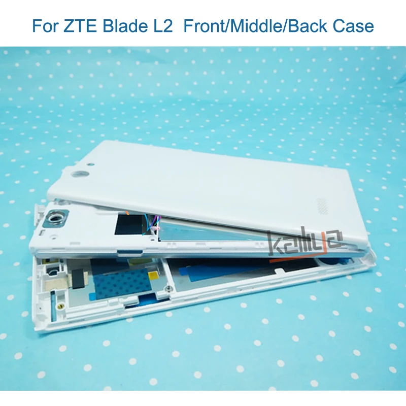 Для zte Blade L2 чехол для задней панели 5,0 ''чехол для задней панели смартфона чехол для батареи Жесткий ПК для zte Blade L2 передняя/Средняя/задняя крышка