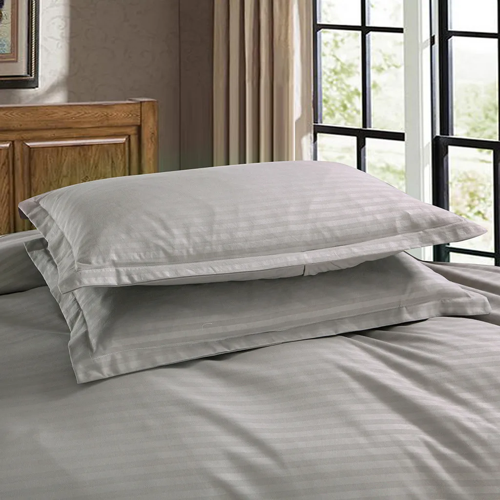 Отель атласная полоса сплошной цвет школьные постельные принадлежности