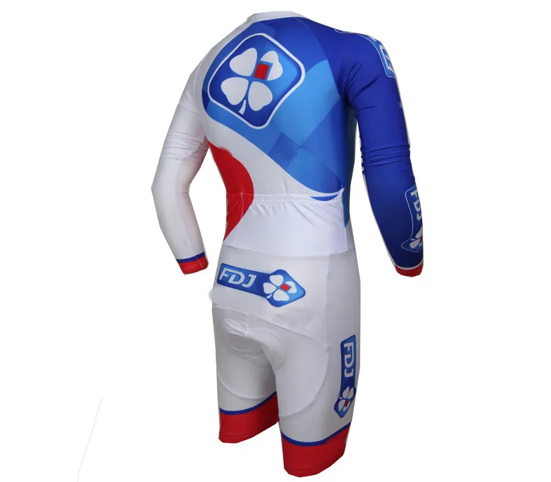 2015 FDJ Профессиональный комбинезон для команды боди летние велосипедные длинные