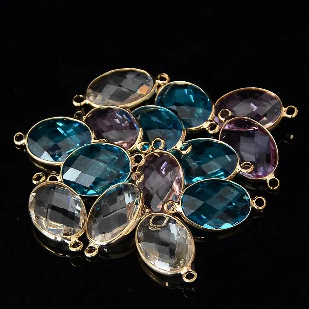 Коннекторы с кристаллами для ювелирных изделий 10 шт./лот|connector charms|diy glassfor jewelry |