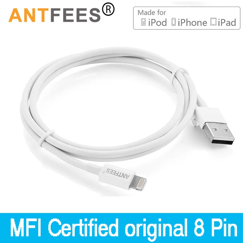 MFI Сертифицированный 8Pin 2.4A зарядный кабель для синхронизации данных USB шнуры iPhone 5