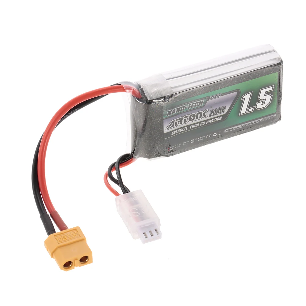 Аккумуляторная батарея LiPo 7 4 В 1500 мАч 850 600 450 30C 2S XT30 XT60 штекер для гоночного дрона