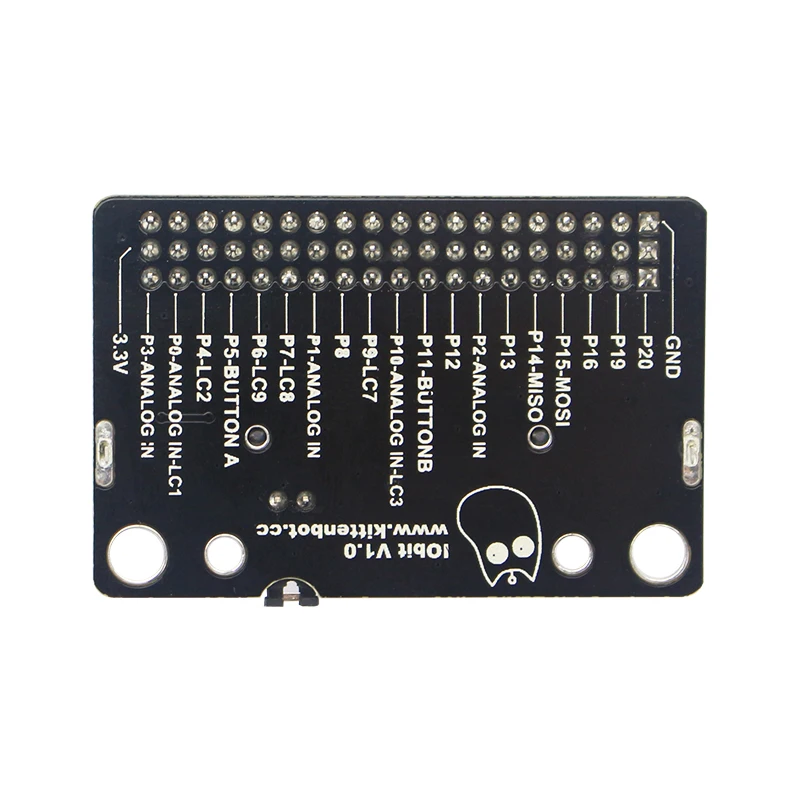 Micro:bit IOBIT Плата расширения GPIO горизонтальная плата адаптера DIY аксессуар для