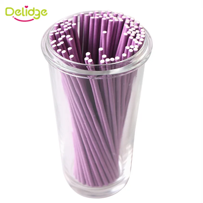 50 шт./компл. цветные палочки для леденцов твердая бумага поп торта выпечки