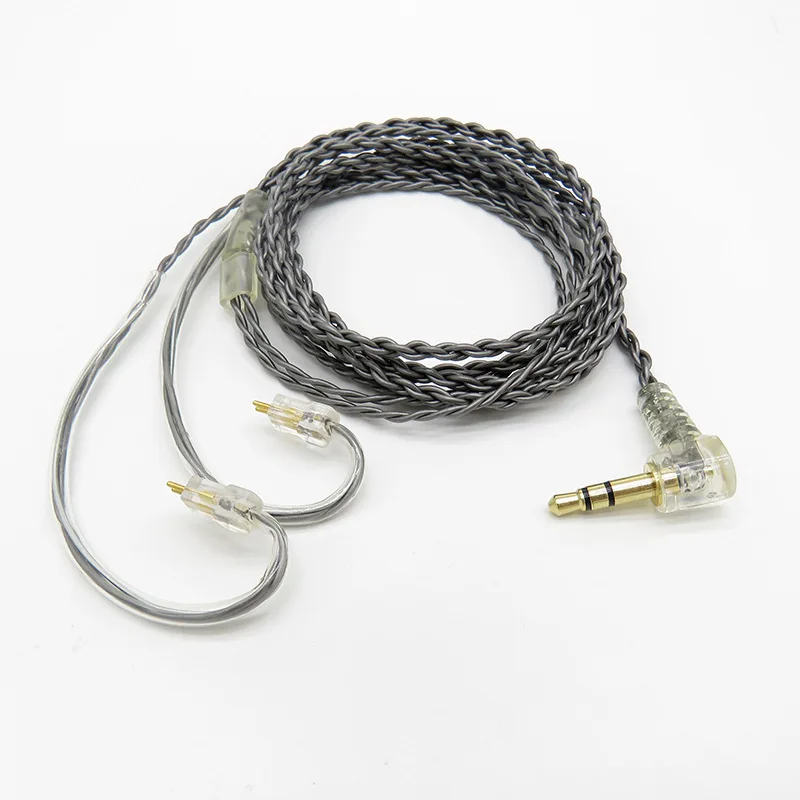 HPHF 6N OCC посеребренные Сменные кабели для наушников Diy для Tf10 Tf15 5pro 1964 0,78 2Pin 3,5 мм аудио разъем линия обновления аудио