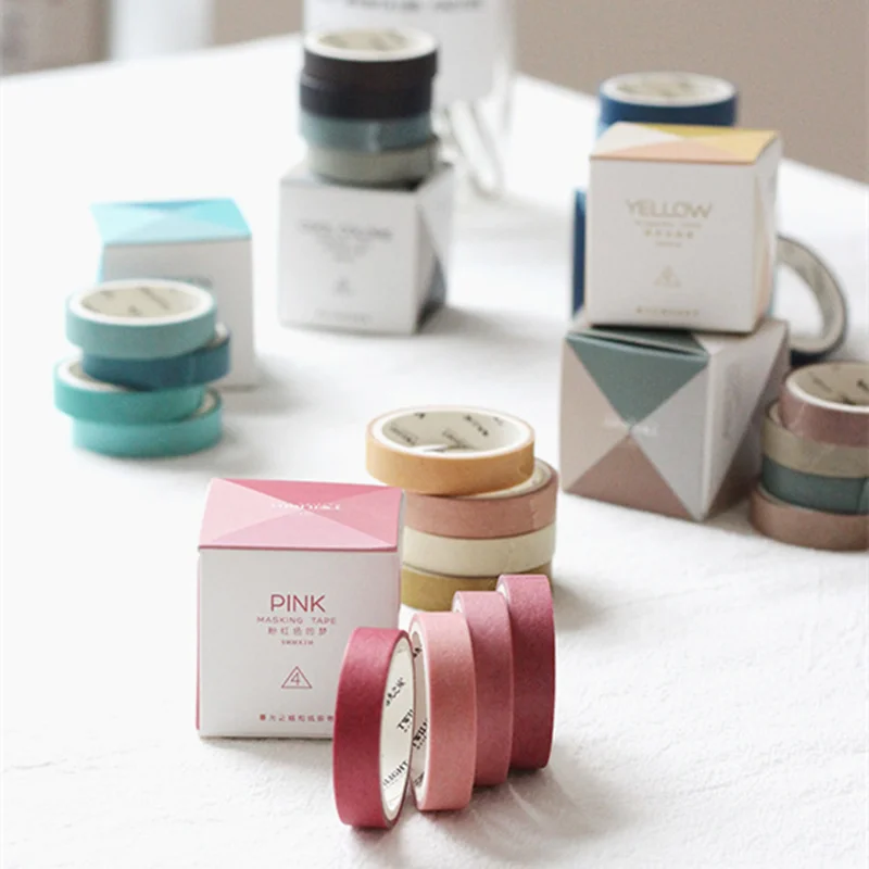 

72 pcs/Lot Love with color paper washi tape 9mm deco masking tapes Diary book marker tag memo sticker frame Stationery A6729