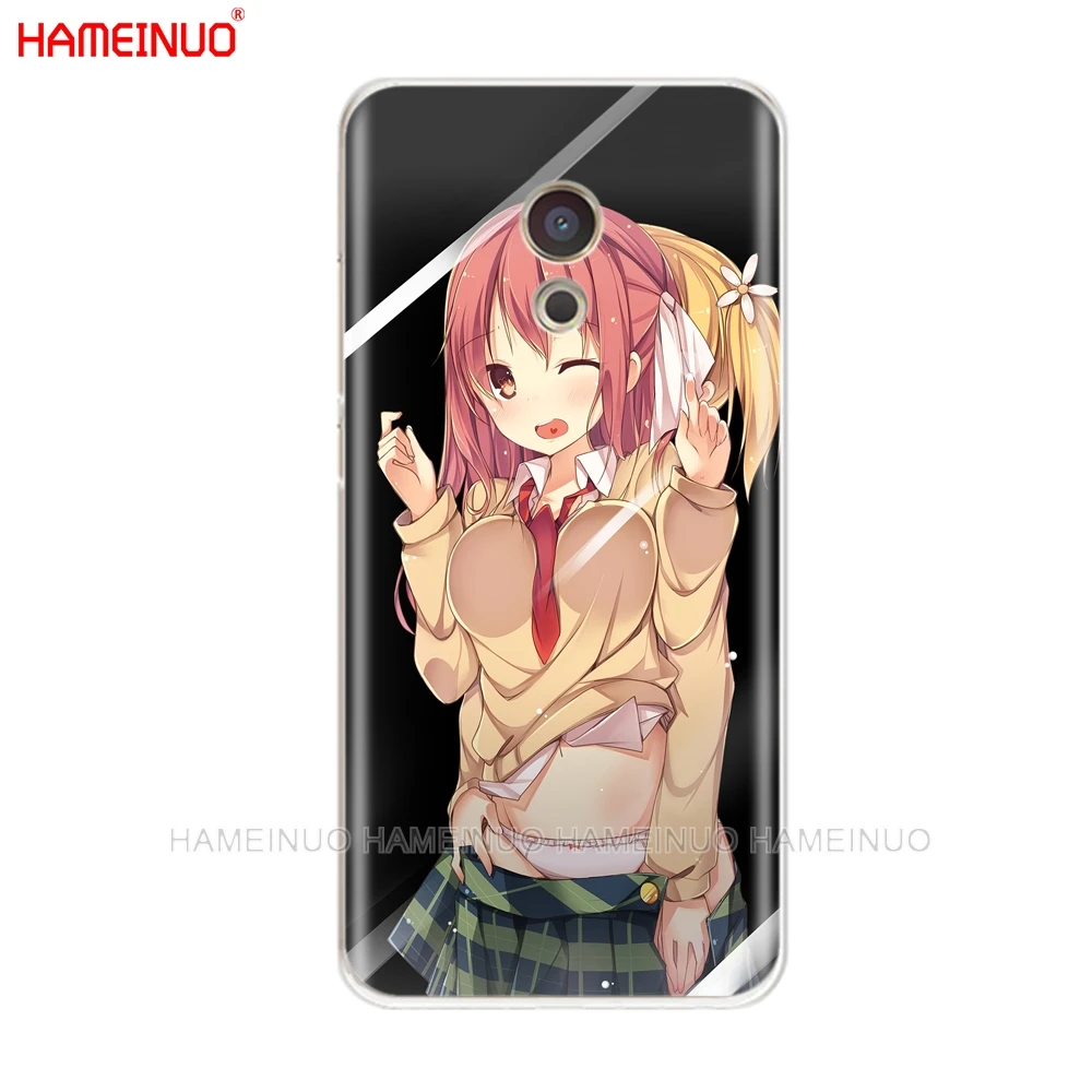 HAMEINUO Locked In The Screen Anime Girl Cover phone Case for Meizu M6 M5 M5S M2 M3 M3S MX4 MX5 MX6 PRO 6 5 U10 U20 note plus | Мобильные