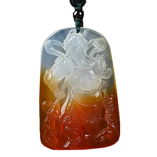 Натуральный Красный мА НАО кулон Гуань Гун Для мужчин модные Цепочки и ожерелья