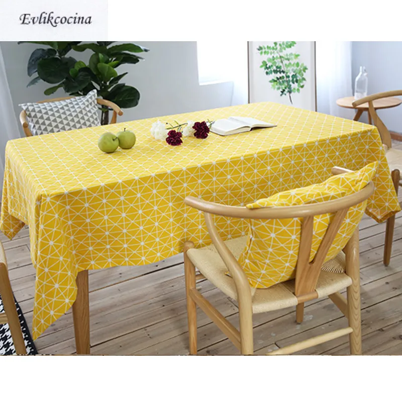 

Бесплатная доставка, скатерть в шахматном стиле, скатерть из хлопка и льна, скатерть, Простые скатерти для стола