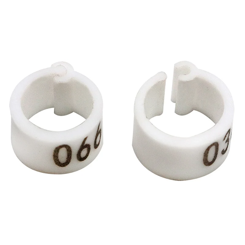 2 Set Of 1-100 Numbered 10mm Poultry Bird Pigeon Duck Chicken Clip Leg Color Foot Rings Pet Management Logo Identification Tool
