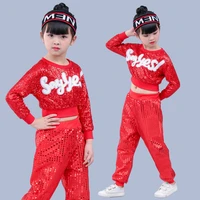 childrens jazz hip hop and hip hop costumes sequins stage shelves drumscheerleading kindergarten performance suits