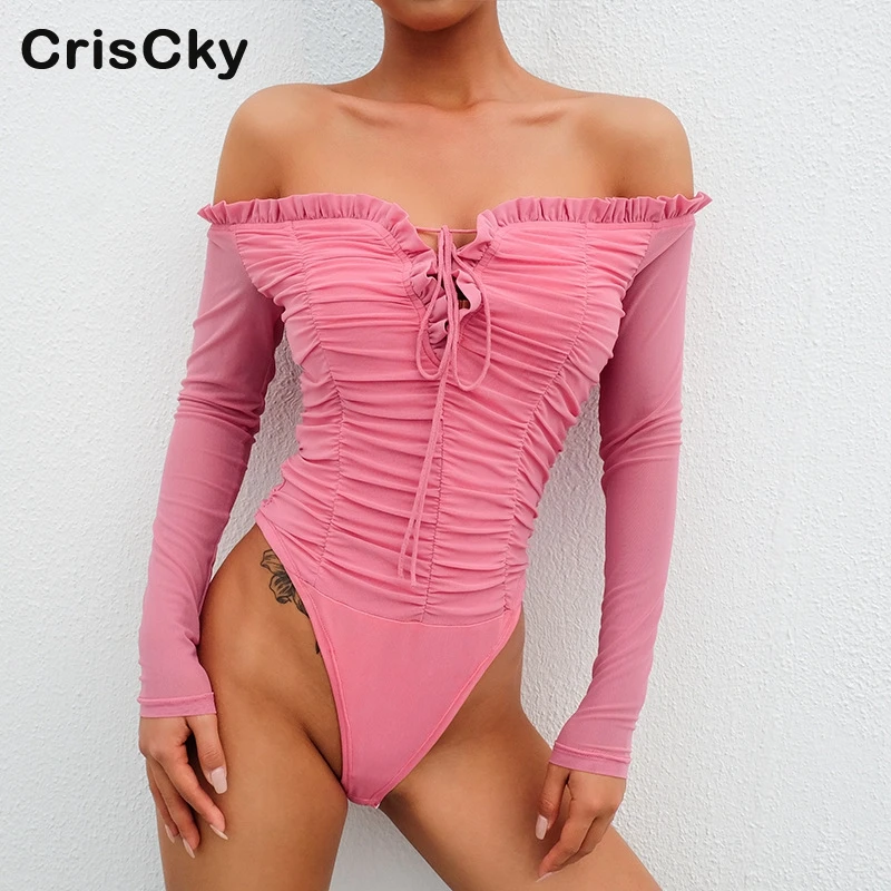 Criscky новый летний сексуальный костюм в обтяжку для женщин с открытыми плечами