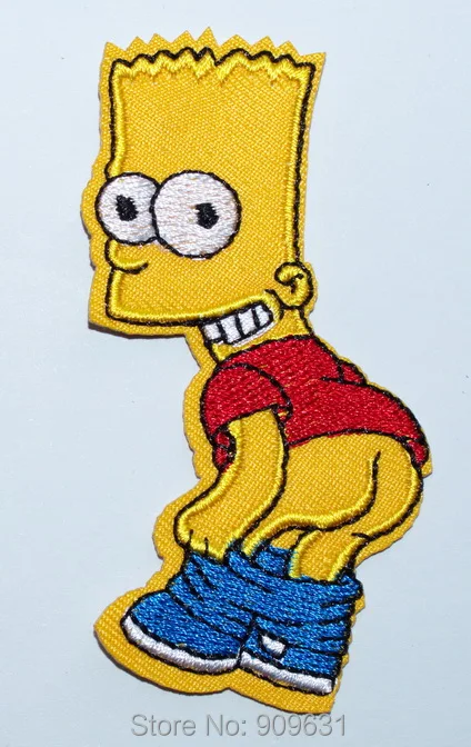 Барт Симпсон стучать утюгом на пластырь дети новинка ТВ кино ремесла аппликация