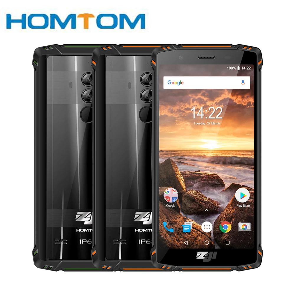 HOMTOM ZOJI Z9 Helio P23 IP68 водонепроницаемый смартфон с восьмиядерным процессором 5 7 дюйма