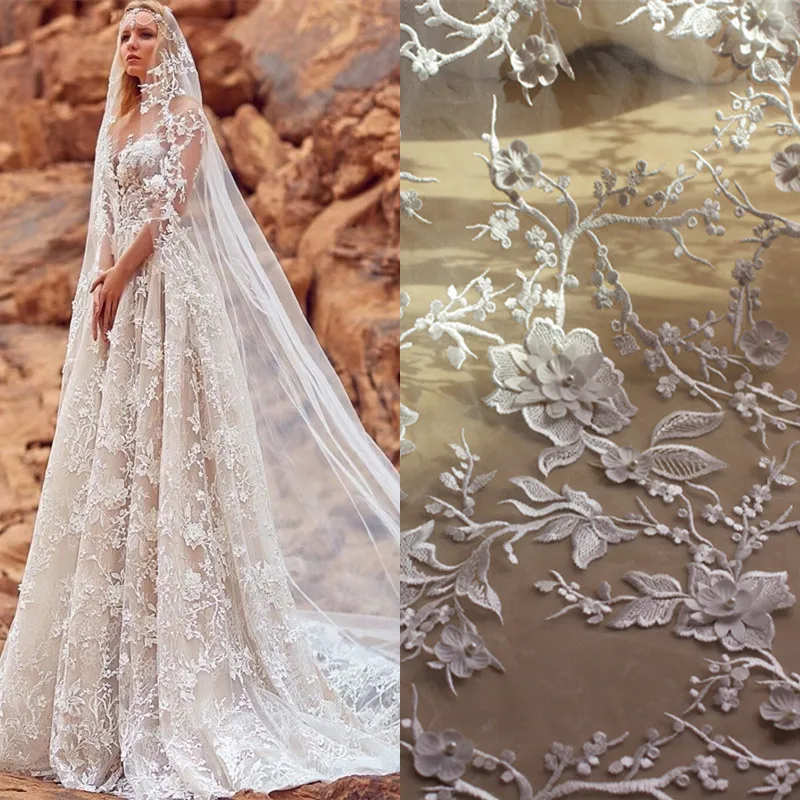 Женское платье с вышивкой из бисера 2 ярда х 120 см|embroidery lace fabric|lace fabricembroidery |