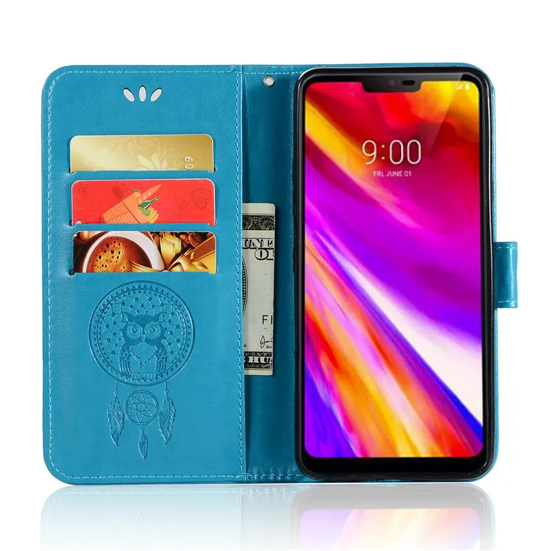 Чехол для LG G7 чехол ThinQ чехол-бумажник задняя крышка из искусственной кожи