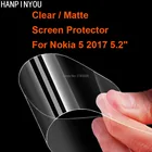 Прозрачная глянцеваяАнтибликовая матовая защитная пленка для экрана (не закаленное стекло) для телефонов Android Nokia 5 2017 5,2 дюйма