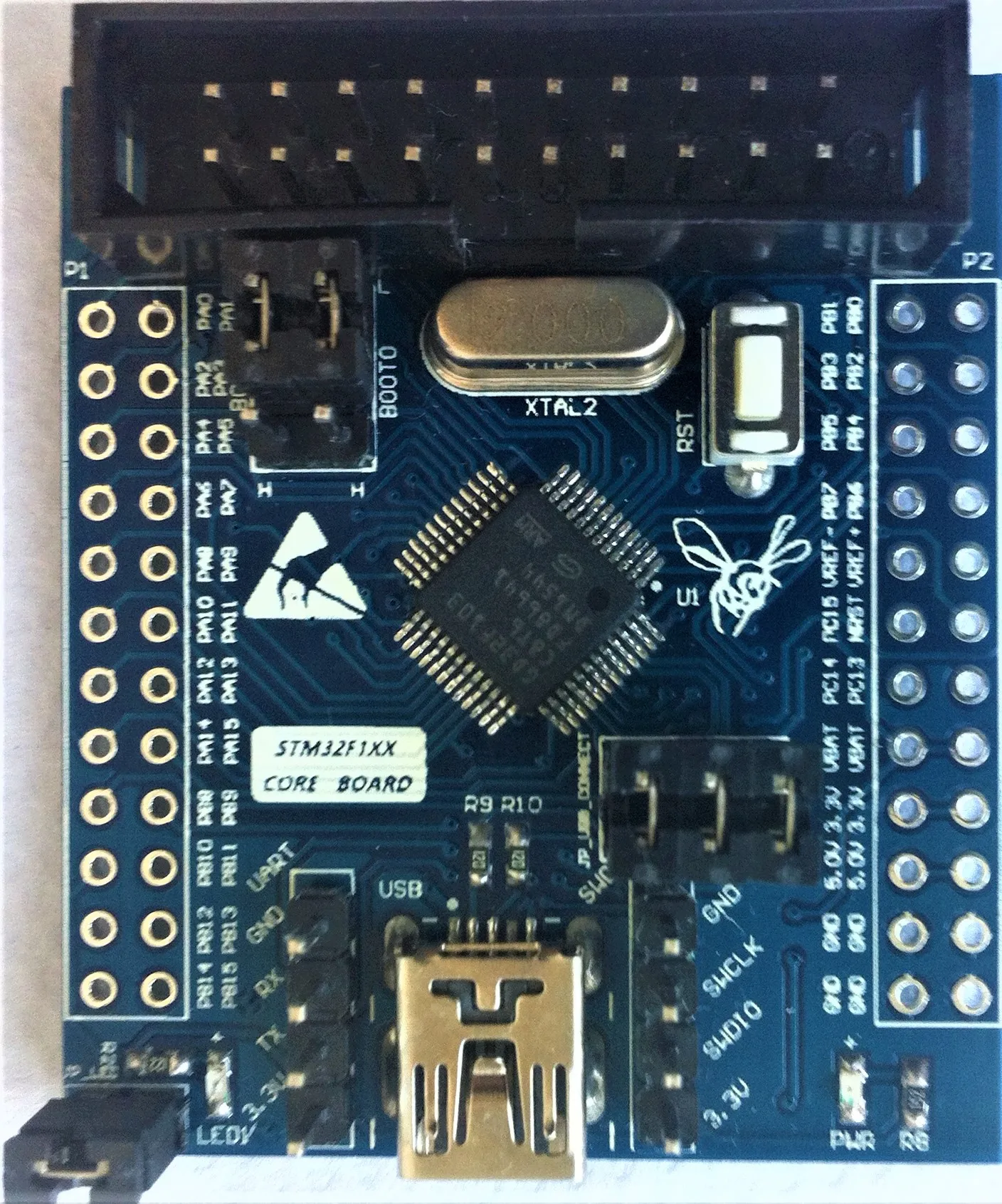 Материнская плата GD32F103C8T6 минимальная системная макетная обучающая мини