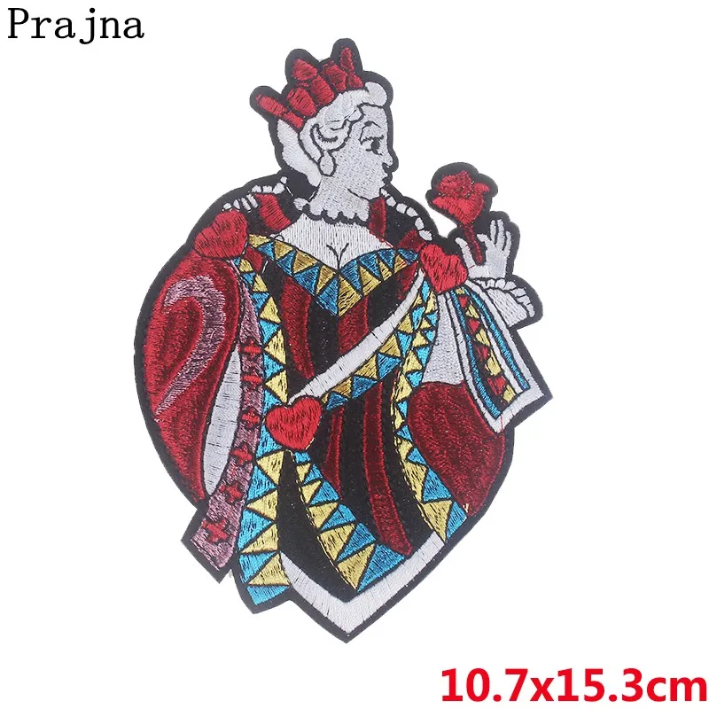 Prajna тканевые нашивки Новые поступления дешевые вышитые аппликации розы королевы