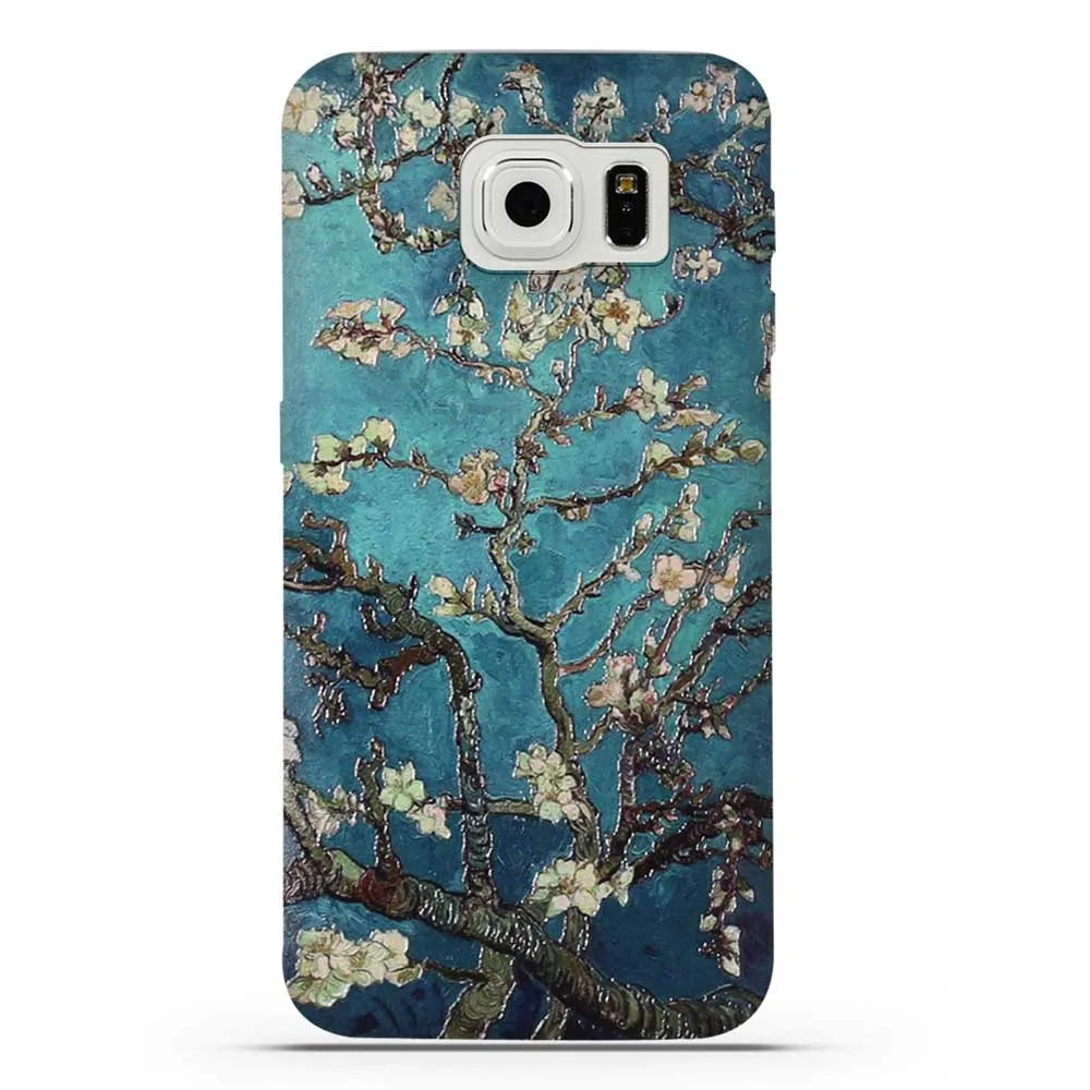 3D с принтом в виде цветов и чехол для samsung Galaxy S6 G9200 G920 силиконовый из мягкого ТПУ