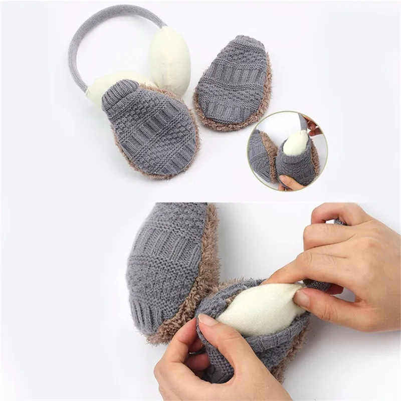 2018 зимние наушники для женщин и мужчин взрослые теплые повязка на голову круглые