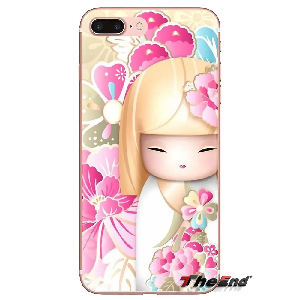 Мягкие прозрачные чехлы для Huawei Mate Honor 4C 5C 5X 6X 7 7A 7C 8 9 10 8C 8X 20 Lite Pro kawaii Japanese Kokeshi Doll |
