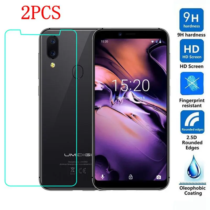 2 шт. закаленное стекло для Umidigi A3 защитная пленка Взрывозащищенная 9H Защита