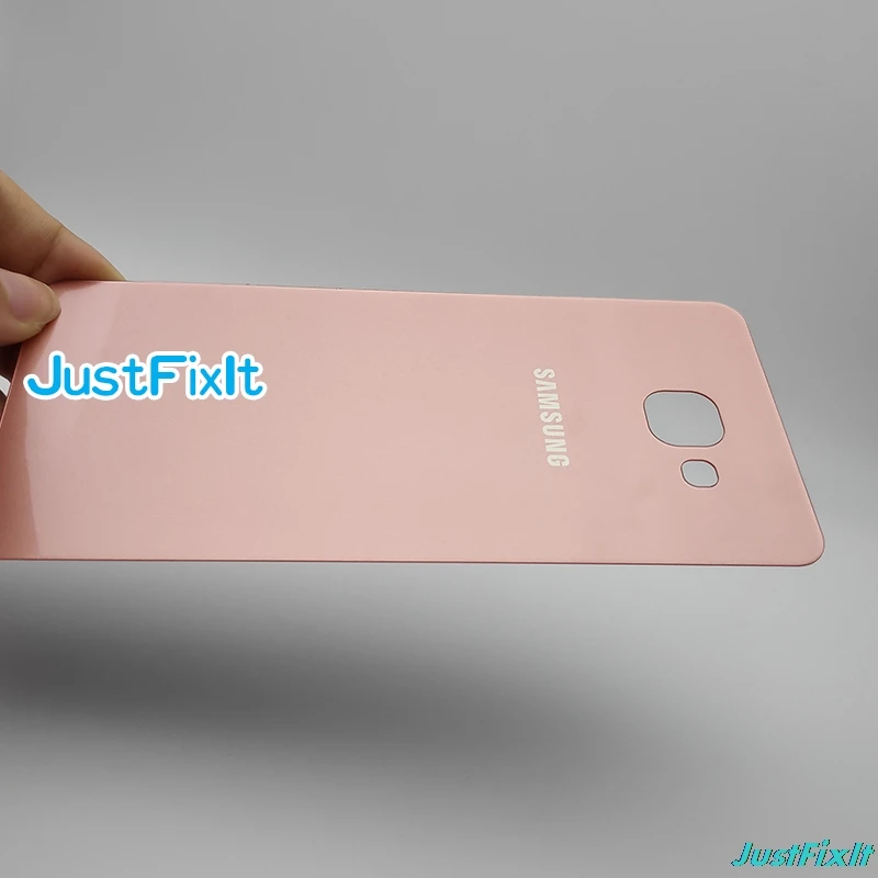 Для SAMSUNG Galaxy A7 2016 A710 A710F A710H задняя крышка для аккумулятора Дверь Задняя стеклянная