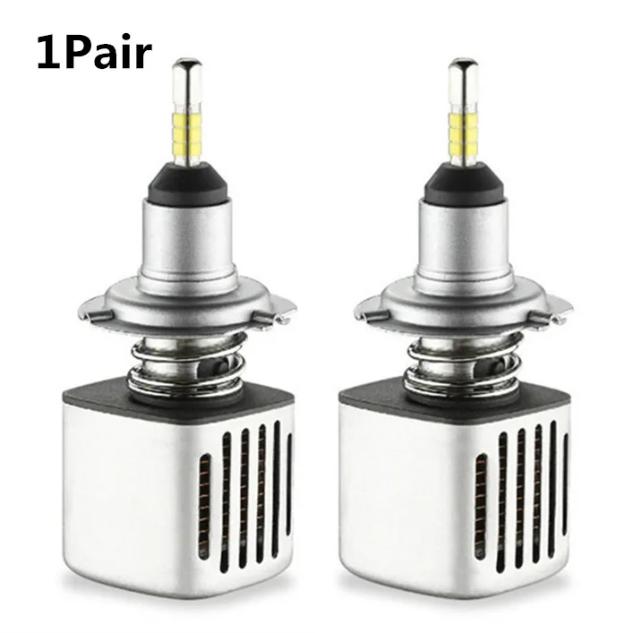 1 Pair 4 стороны SAMSUNG чипы H1 светодиодный H7 фары 11200LM D2S H4 H9 H11 9005 D3S D4S 9006 HB4 D1S для автомобильных фар 6500 к Противотуманные фары 12V - Испускаемый цвет: 1 Pair