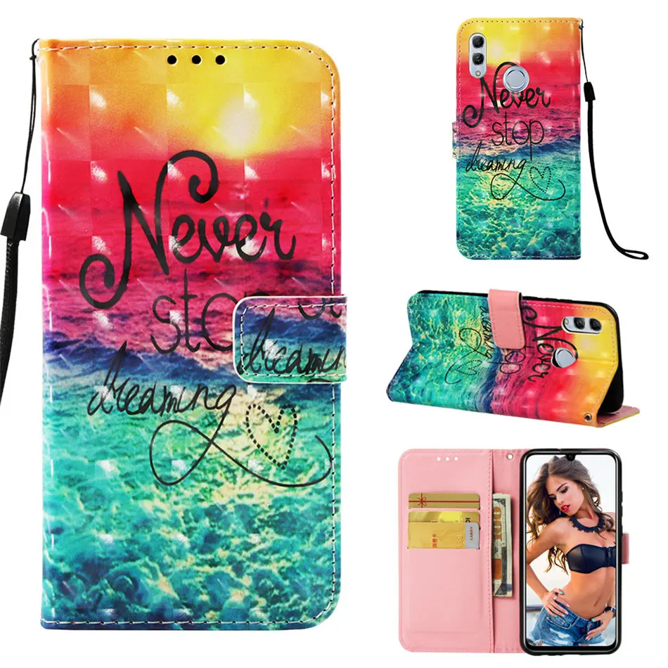 

Luxury Case For Sony Xperia 10 XA3 XZ3 XZ2 Compact XZ1 XZ Premium XA2 Plus Ultra XA1 L2 Z3 Painted Wallet Card Slot Cover P03E