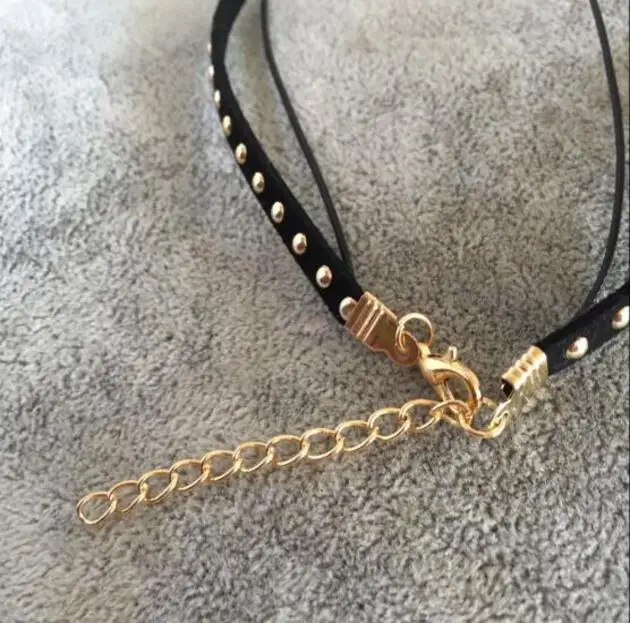 x 198 2021 Hot Fashion Gothic Punk Velvet With Rivet Imitation Pearl Pendant Necklace Female Jewelry Lover Friend Most Beautiful | Украшения