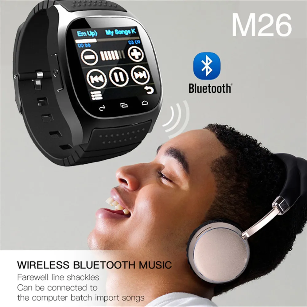 Смарт часы MODOSON M26 с Bluetooth спортивные для Samsung Huawei Xiaomi LG Android phone ios Apple iphone 6 7 8 X XS MAX