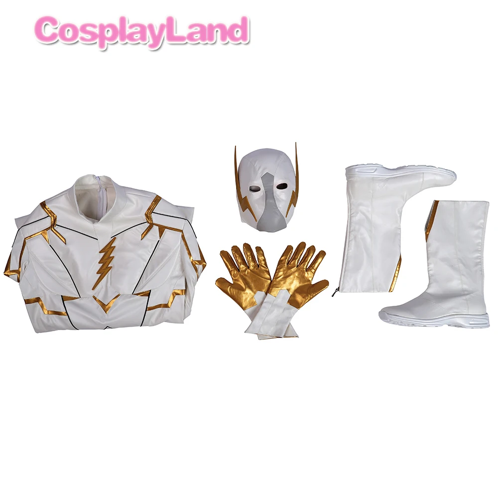 The Flash Season 5 Barry Allen God Speed Cosplay Costume Carnival Halloween for Adult Men Jumpsuits Rompers Suits