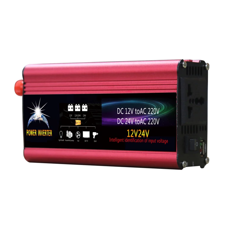 Фото Universial 500W DC 12V 24V к AC 220V портативный автомобильный инвертор зарядное устройство Universial 500W DC 12V 24V к AC 220V портативный автомобильный инвертор зарядное устройство