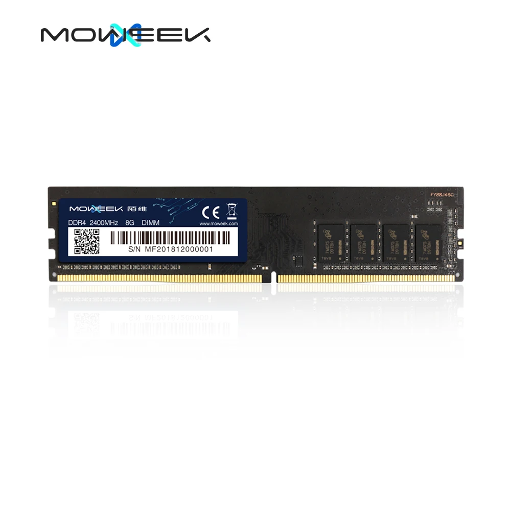 Moweek оперативная Память ddr4 4 ГБ 8 ГБ оперативной памяти, 16 Гб встроенной памяти компьютера 2400 МГц 288PIN 1,2 V для настольного компьютера