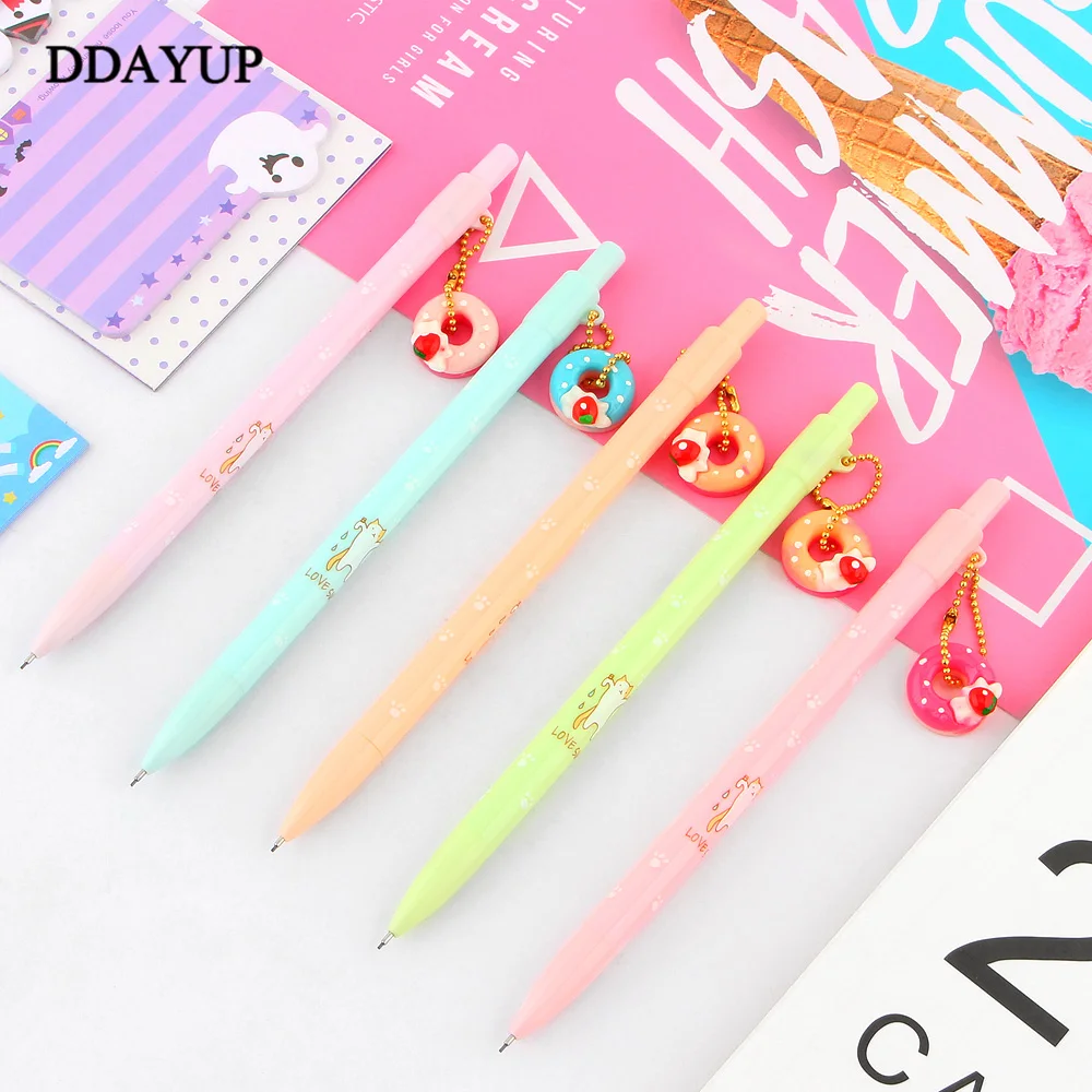 2 шт./лот милый кавайный Пончик кошка механический карандаш для студентов